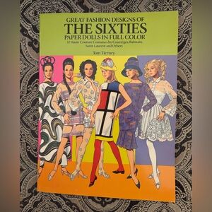 Paper Dolls Book Great Fashion Designs of THE SIXTIES Tom Tierney Full Color